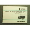 W50 Durchprüfungsheft Vertragswerkstätten Verzeichnis IFA W 50