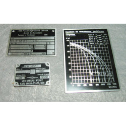 Typenschilder DDR Pumpe TS8/8 Jöhstadt Feuerwehrpumpe