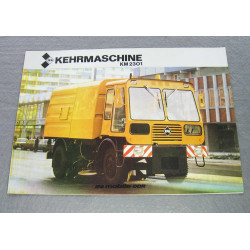 W50 Prospekt KM 2301 Kehrmaschine IFA DDR