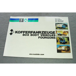 Prospekt IFA Kofferfahrzeuge W50 Robur Multicar Anhänger DDR Oldtimer