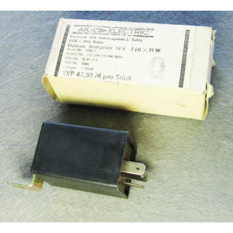 elektronischer Blinkgeber 12 Volt 8586.1 2x(4)x21W 3 polig Oldtimer Trabant Wartburg Barkas
