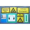 8x Warnschild DDR IFA Werkstatt Warnschilder Plaste